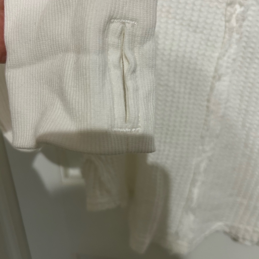 We The Free white Waffle Knit Top - Picture 6 of 9